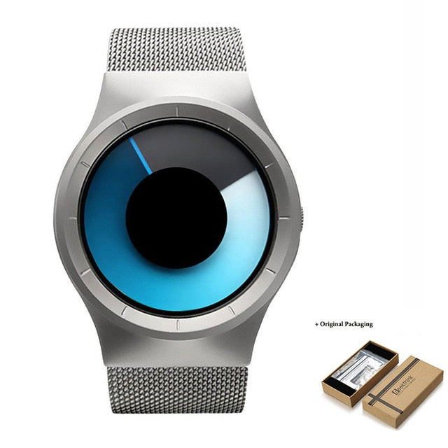 Men's Casual Party Watch. Cool Neon Quartz Steel Mesh Watch. WickedYo